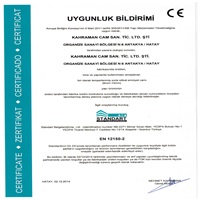 TEMPERLİ CAM CE BELGESİ